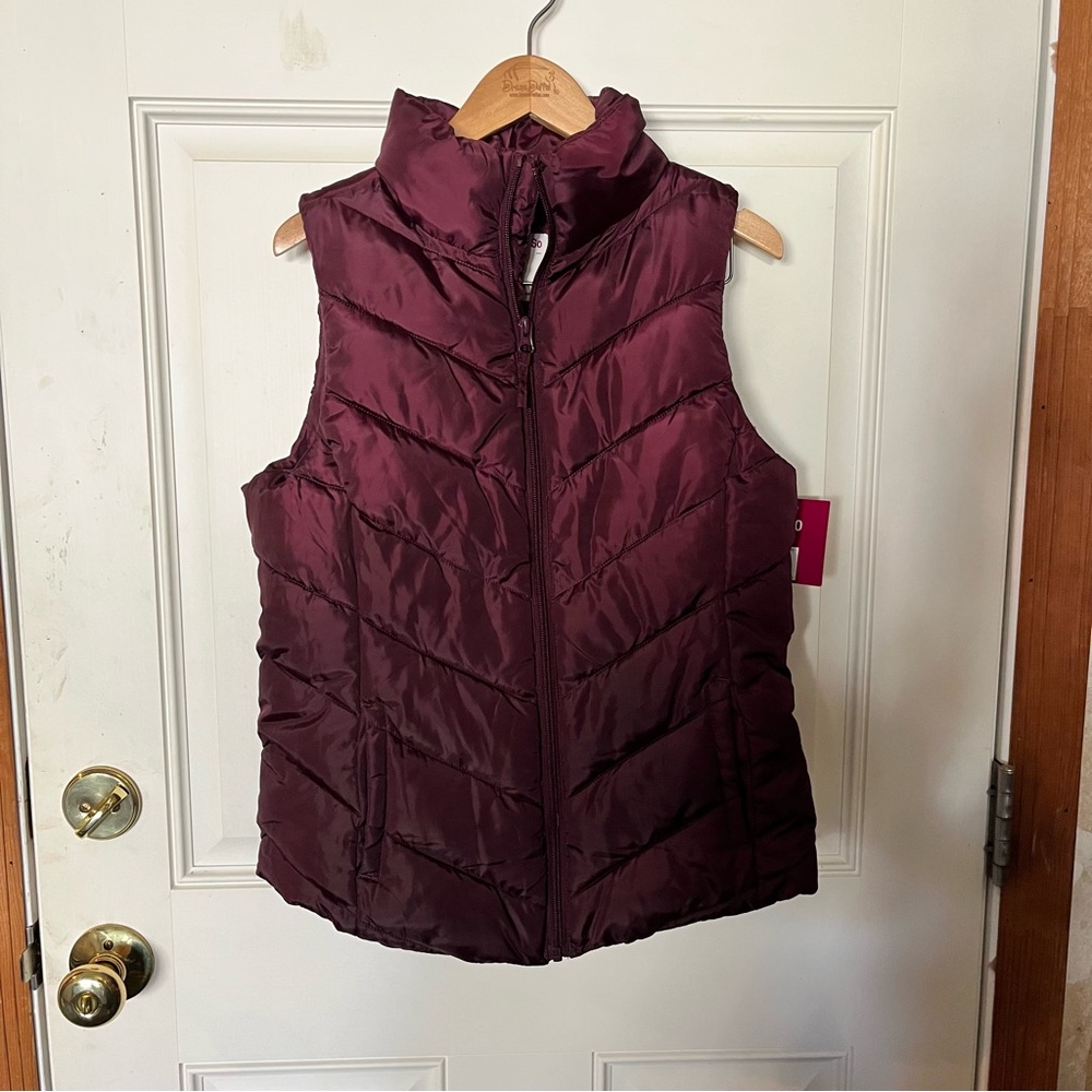 SO Women's Maroon Puffer Vest